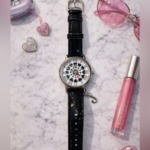 Y2K Juicy Couture Heart Face Watch • New in Box • Leather Strap